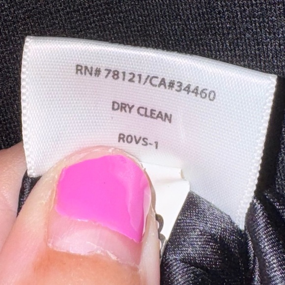 EILEEN FISHER Black Ponte Knit Asymmetric Neck Stretch Sheath Dress LBD Size 2 - Picture 16 of 16